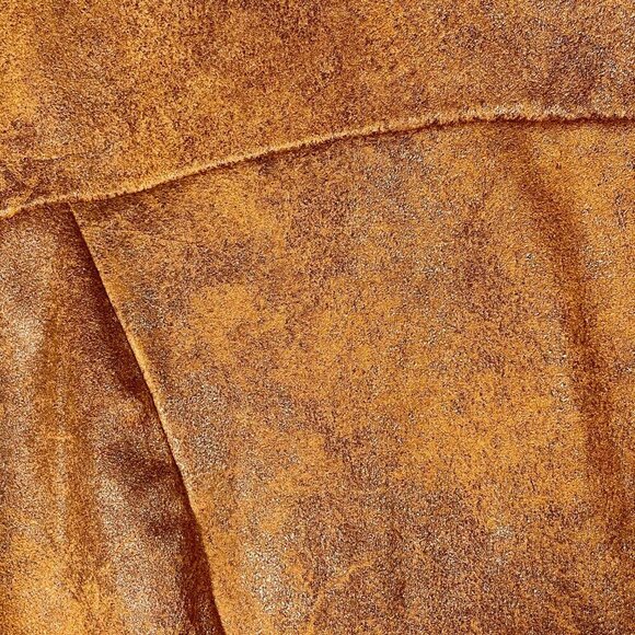 Love Tree Caramel Brown Vegan Faux Leather Moto Jacket • Size S • Rocker Biker - Picture 8 of 13